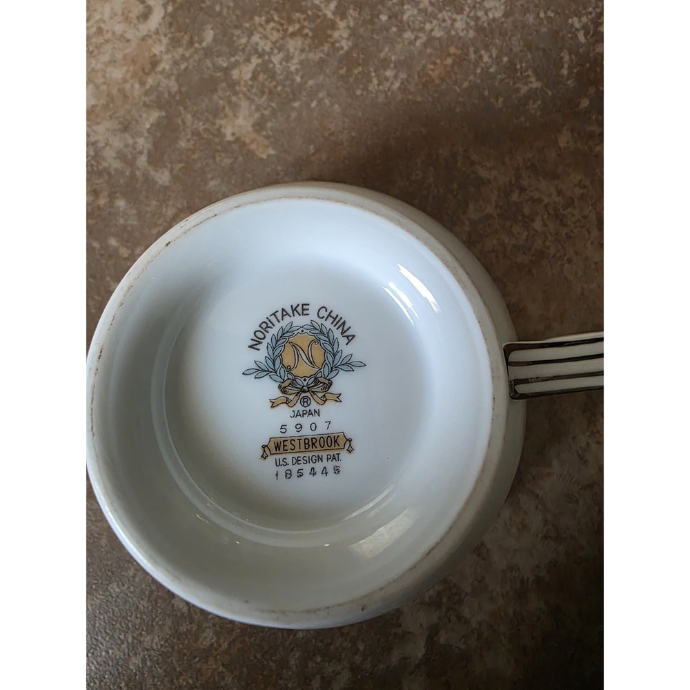 Noritake China Westbrook 5907 Serving‎ Set  Platter, Bowl, Sugar, Creamer  1950s - Picture 12 of 13